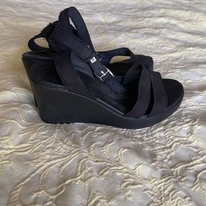 Crocs platform sandals